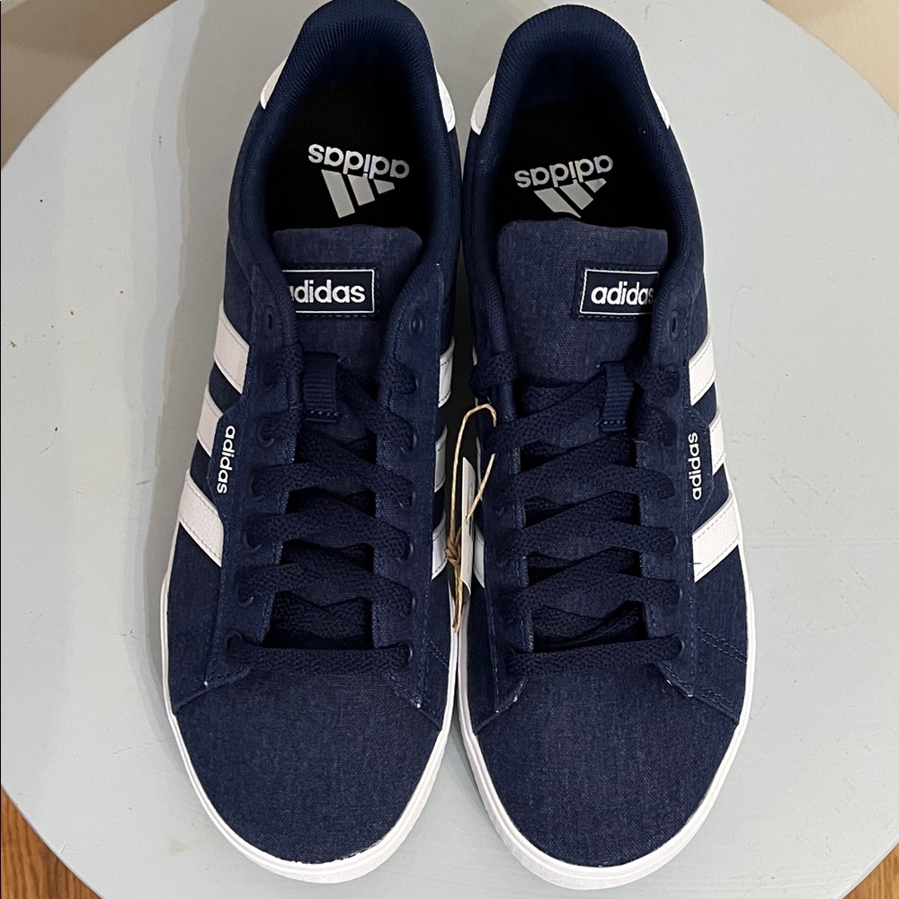 NIB adidas Men's Daily 3.0 Sneaker - Navy and White - Picture 5 of 8